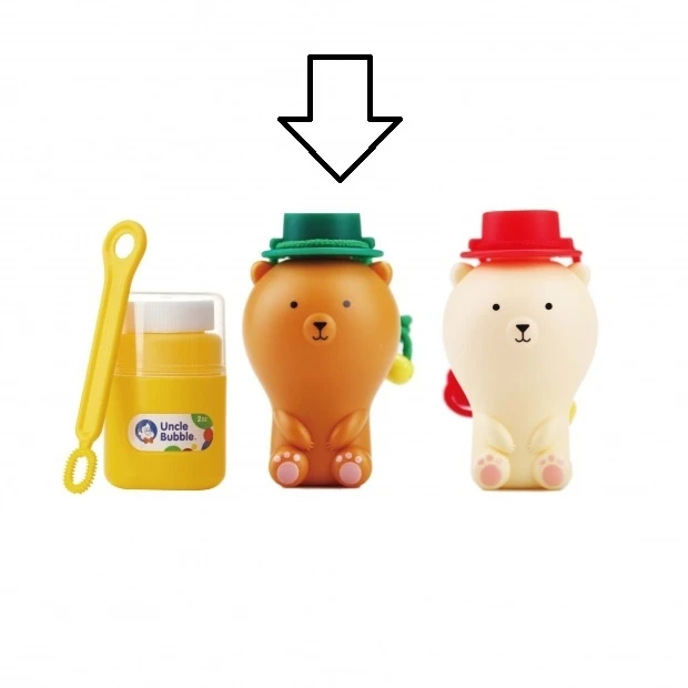 Uncle Bubble Bellenblaas Anti-Knoei Bruine Beer 1 Uncle Bubble Bellenblaas Anti-Knoei Bruine Beer