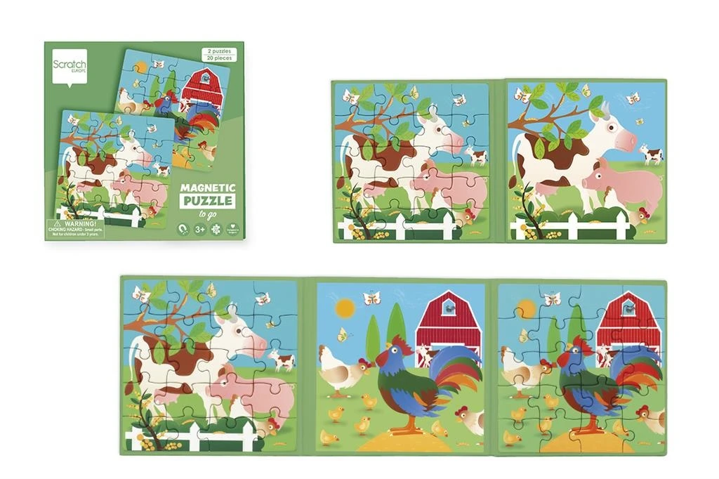 Scratch Magneet Puzzelboek Boerderij 1 Scratch Magneet Puzzelboek Boerderij