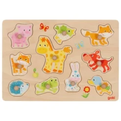 GOKI Knoppuzzel Jonge Dieren 10 Pcs