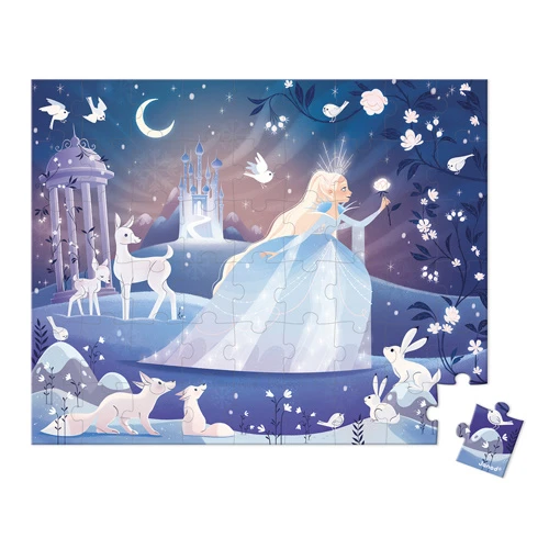 Janod Puzzel IJsprinses In Opbergkoffer 1 Janod Puzzel IJsprinses In Opbergkoffer