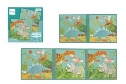 Scratch Magneet Puzzelboek Dinosauriers