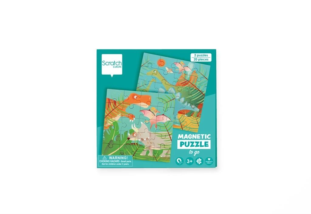 Scratch Magneet Puzzelboek Dinosauriers 6 Scratch Magneet Puzzelboek Dinosauriers - Afbeelding 6