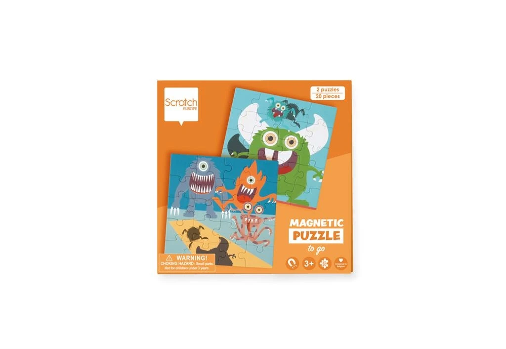 Scratch Magneet Puzzelboek Monsters 1 Scratch Magneet Puzzelboek Monsters