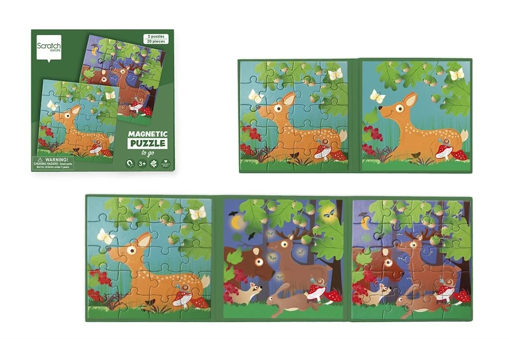 Scratch Magneet Puzzelboek Bosdieren 1 Scratch Magneet Puzzelboek Bosdieren
