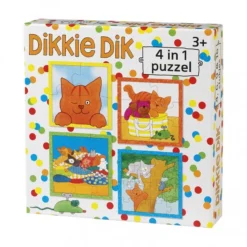Dikkie Dik 4-in-1 Puzzel