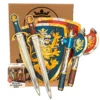 Liontouch Edele Ridder Set 2-delig Zwaard/Schild/Bijl Blauw En Rood