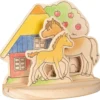 GOKI Kleurplaat 3D Paardenmanege Hout